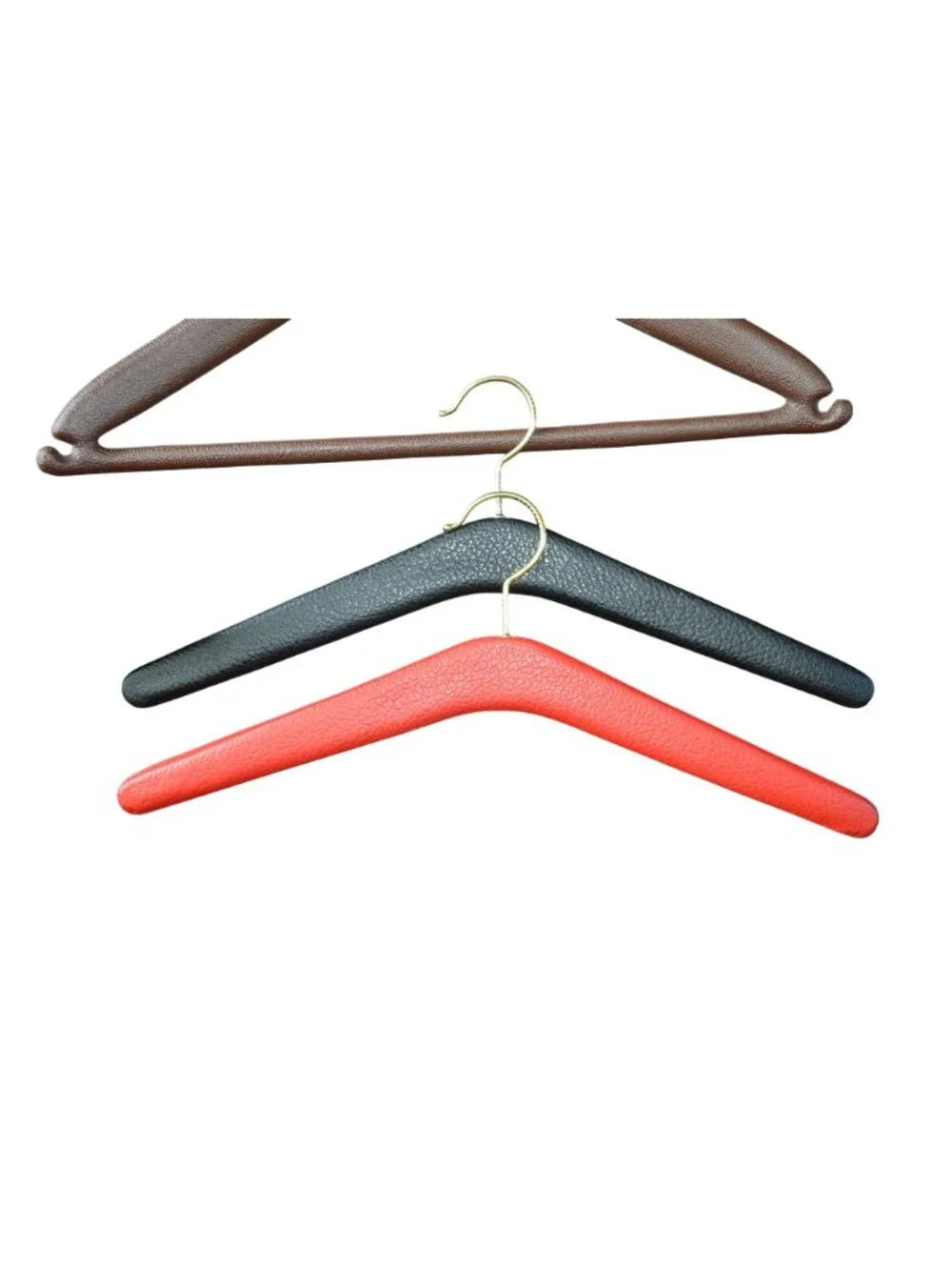 5 Pack Vintage Vinyl Plastic Fabric Hangers Funky Retro Unique Mid Century